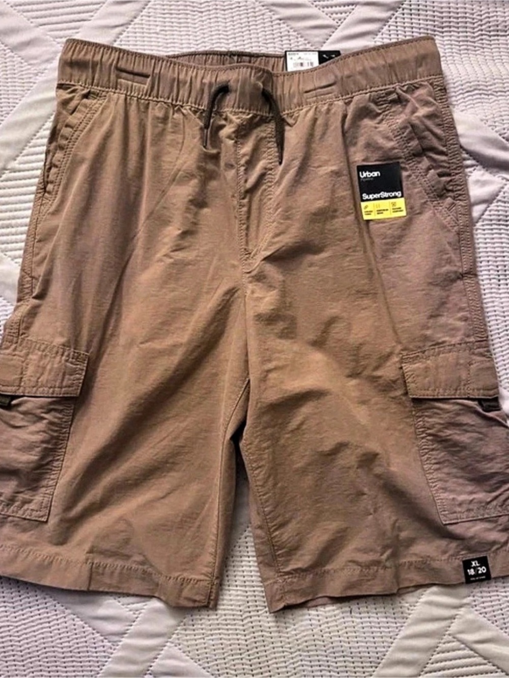Urban Pipeline SuperStrong Cargo Shorts Girls XL (18/20) Brown